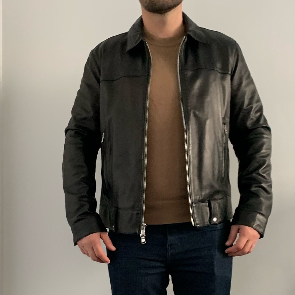 John Varvatos | Marley Zip Leather Jacket | Medium | Like New!